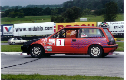 Dick in Civic at Brat 2003